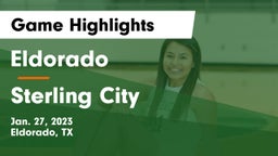 Eldorado  vs Sterling City  Game Highlights - Jan. 27, 2023