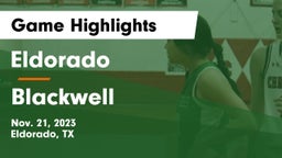 Eldorado  vs Blackwell  Game Highlights - Nov. 21, 2023