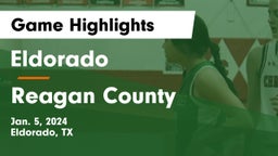 Eldorado  vs Reagan County  Game Highlights - Jan. 5, 2024