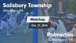 Matchup: Salisbury Township vs. Palmerton  2016
