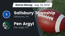 Recap: Salisbury Township  vs. Pen Argyl  2018