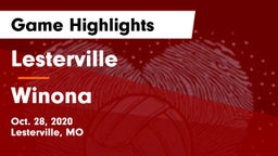 Lesterville  vs Winona Game Highlights - Oct. 28, 2020