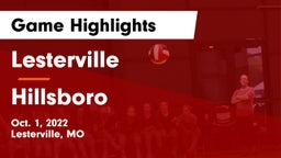 Lesterville  vs Hillsboro  Game Highlights - Oct. 1, 2022