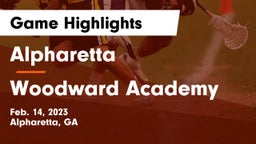 Alpharetta  vs Woodward Academy Game Highlights - Feb. 14, 2023