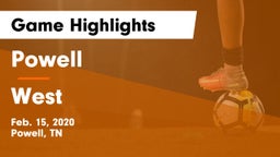 Powell  vs West  Game Highlights - Feb. 15, 2020