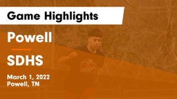 Powell  vs SDHS Game Highlights - March 1, 2022