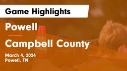 Powell  vs Campbell County  Game Highlights - March 4, 2024