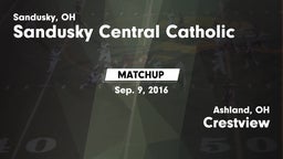 Matchup: Sandusky Central vs. Crestview  2016