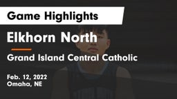 Elkhorn North  vs Grand Island Central Catholic Game Highlights - Feb. 12, 2022
