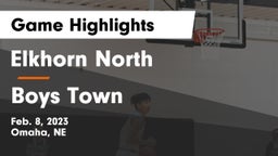 Elkhorn North  vs Boys Town  Game Highlights - Feb. 8, 2023