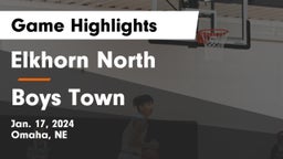 Elkhorn North  vs Boys Town  Game Highlights - Jan. 17, 2024