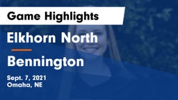 Elkhorn North  vs Bennington  Game Highlights - Sept. 7, 2021