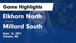Elkhorn North  vs Millard South  Game Highlights - Sept. 16, 2021