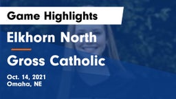 Elkhorn North  vs Gross Catholic  Game Highlights - Oct. 14, 2021