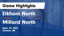 Elkhorn North  vs Millard North   Game Highlights - Sept. 24, 2022
