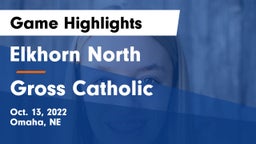Elkhorn North  vs Gross Catholic  Game Highlights - Oct. 13, 2022