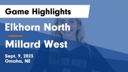 Elkhorn North  vs Millard West  Game Highlights - Sept. 9, 2023