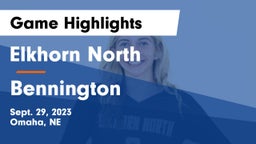 Elkhorn North  vs Bennington  Game Highlights - Sept. 29, 2023