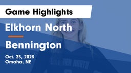 Elkhorn North  vs Bennington  Game Highlights - Oct. 25, 2023