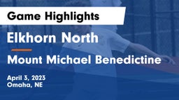 Elkhorn North  vs Mount Michael Benedictine Game Highlights - April 3, 2023