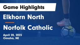 Elkhorn North  vs Norfolk Catholic  Game Highlights - April 20, 2023