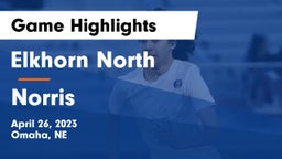 Elkhorn North  vs Norris  Game Highlights - April 26, 2023