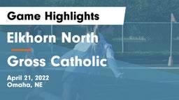 Elkhorn North  vs Gross Catholic  Game Highlights - April 21, 2022