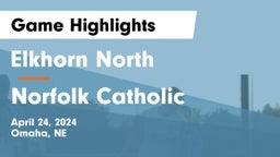 Elkhorn North  vs Norfolk Catholic  Game Highlights - April 24, 2024