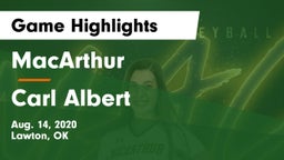 MacArthur  vs Carl Albert   Game Highlights - Aug. 14, 2020
