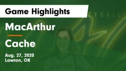 MacArthur  vs Cache  Game Highlights - Aug. 27, 2020