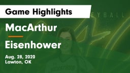 MacArthur  vs Eisenhower  Game Highlights - Aug. 28, 2020