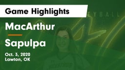 MacArthur  vs Sapulpa  Game Highlights - Oct. 3, 2020