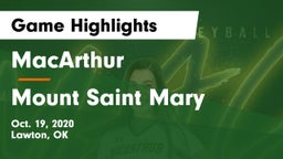 MacArthur  vs Mount Saint Mary  Game Highlights - Oct. 19, 2020