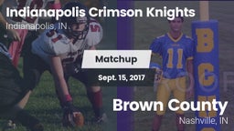 Matchup: Indianapolis vs. Brown County  2017