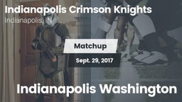 Matchup: Indianapolis vs. Indianapolis Washington 2017