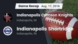 Recap: Indianapolis Crimson Knights vs. Indianapolis Shortridge  2018