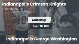 Matchup: Indianapolis vs. Indianapolis George Washington 2018