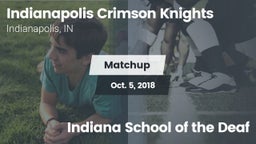 Matchup: Indianapolis vs. Indiana School of the Deaf 2018