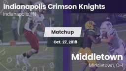Matchup: Indianapolis vs. Middletown  2018