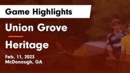 Union Grove  vs Heritage Game Highlights - Feb. 11, 2023
