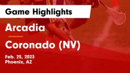 Arcadia  vs Coronado (NV) Game Highlights - Feb. 25, 2023