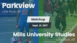 Matchup: Parkview  vs. Mills University Studies  2017