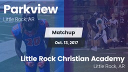 Matchup: Parkview  vs. Little Rock Christian Academy  2017