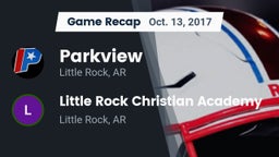 Recap: Parkview  vs. Little Rock Christian Academy  2017