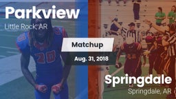 Matchup: Parkview  vs. Springdale  2018