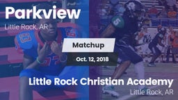Matchup: Parkview  vs. Little Rock Christian Academy  2018
