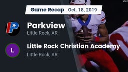 Recap: Parkview  vs. Little Rock Christian Academy  2019