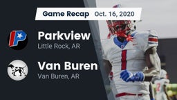 Recap: Parkview  vs. Van Buren  2020