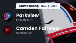 Recap: Parkview  vs. Camden Fairview  2022
