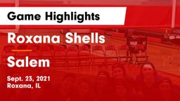 Roxana Shells  vs Salem  Game Highlights - Sept. 23, 2021